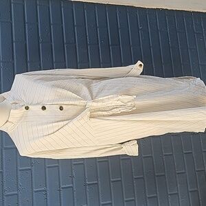 Zara Striped Dress Maxi Dress Belted Dress Xl Zara Crossover Dress Xl linen